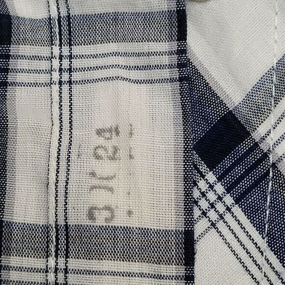 Vintage LEE Snap Button Shirt Large 22x29 Blue - Picture 7 of 14